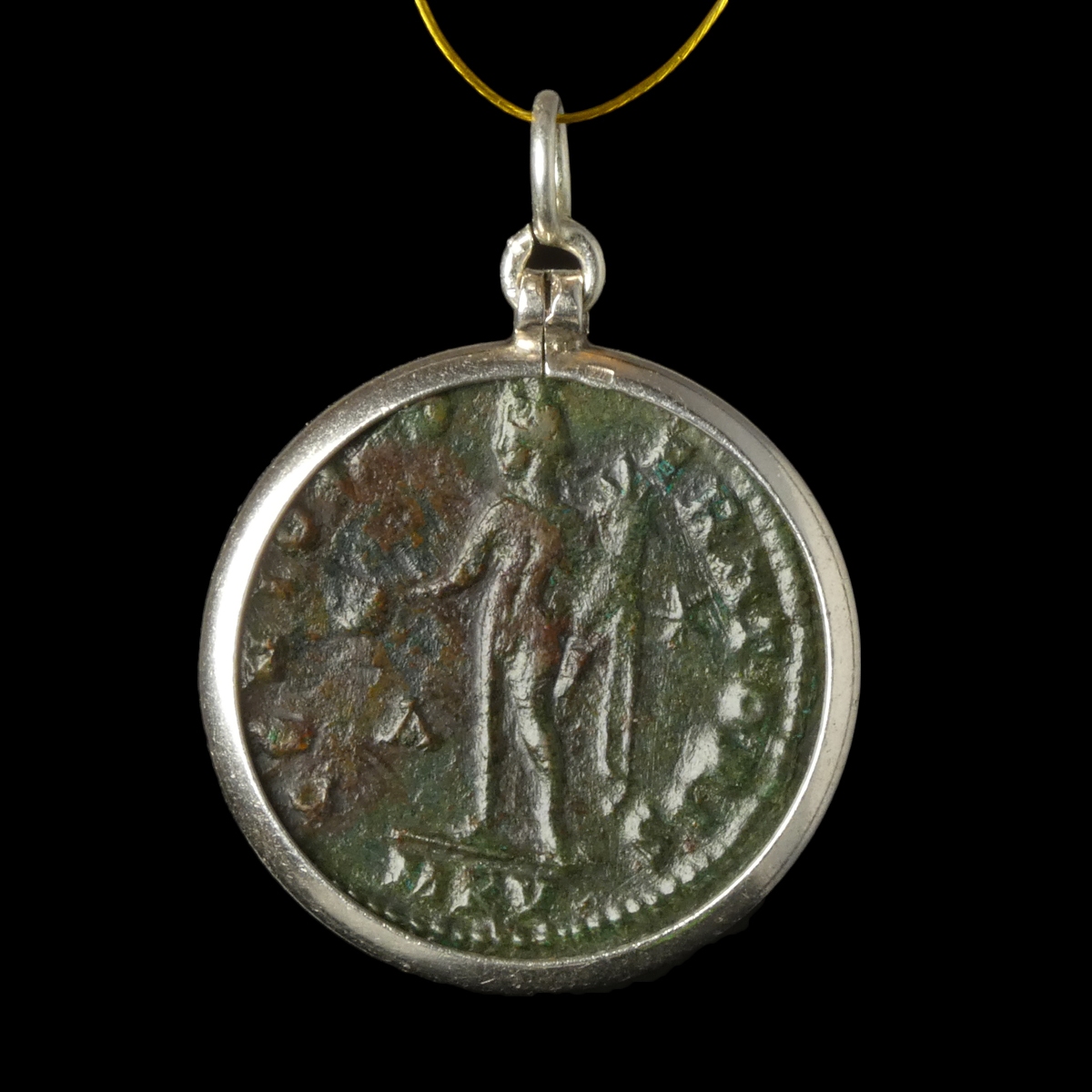 Silver pendant with Roman coin of Licinius I