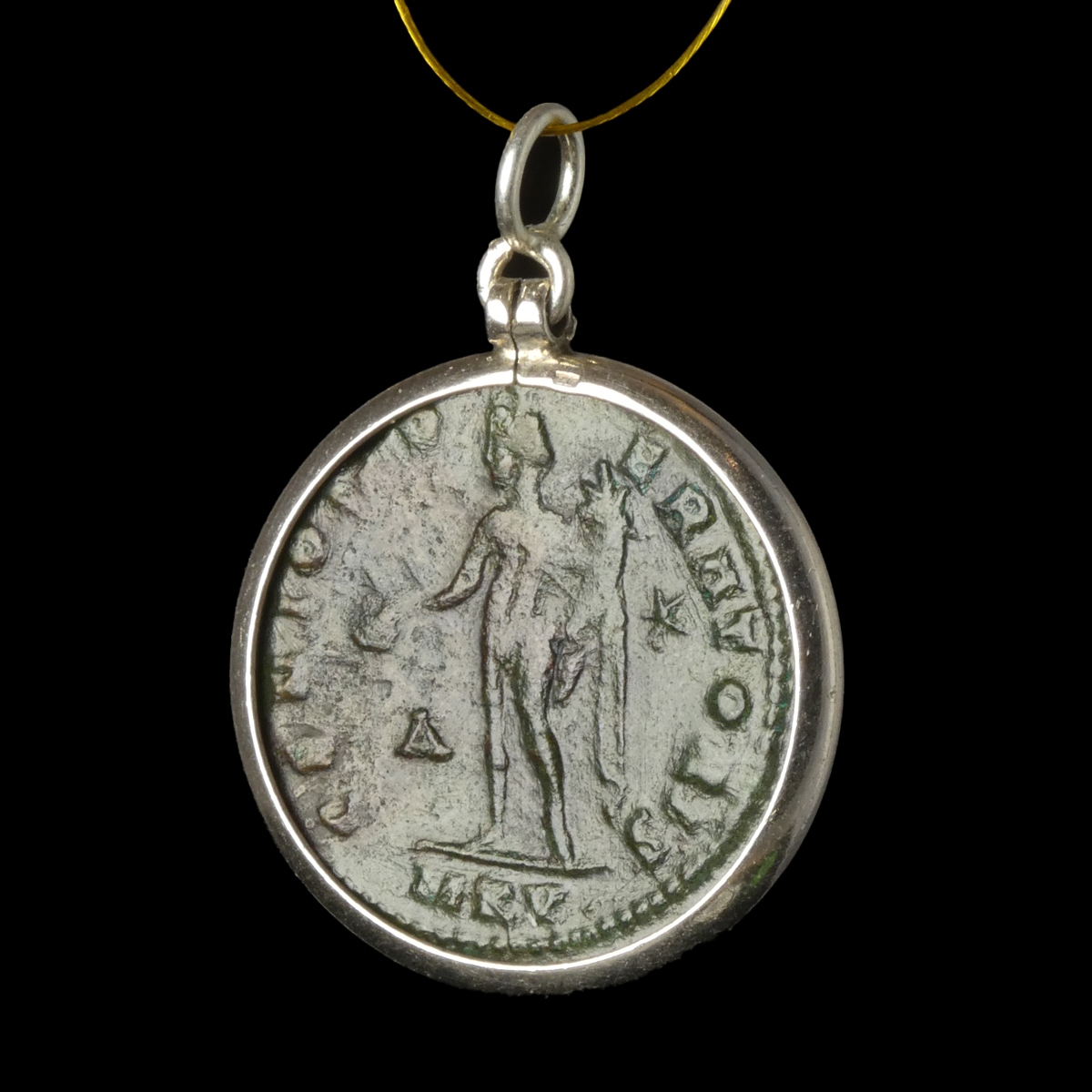 Silver pendant with Roman coin of Licinius I