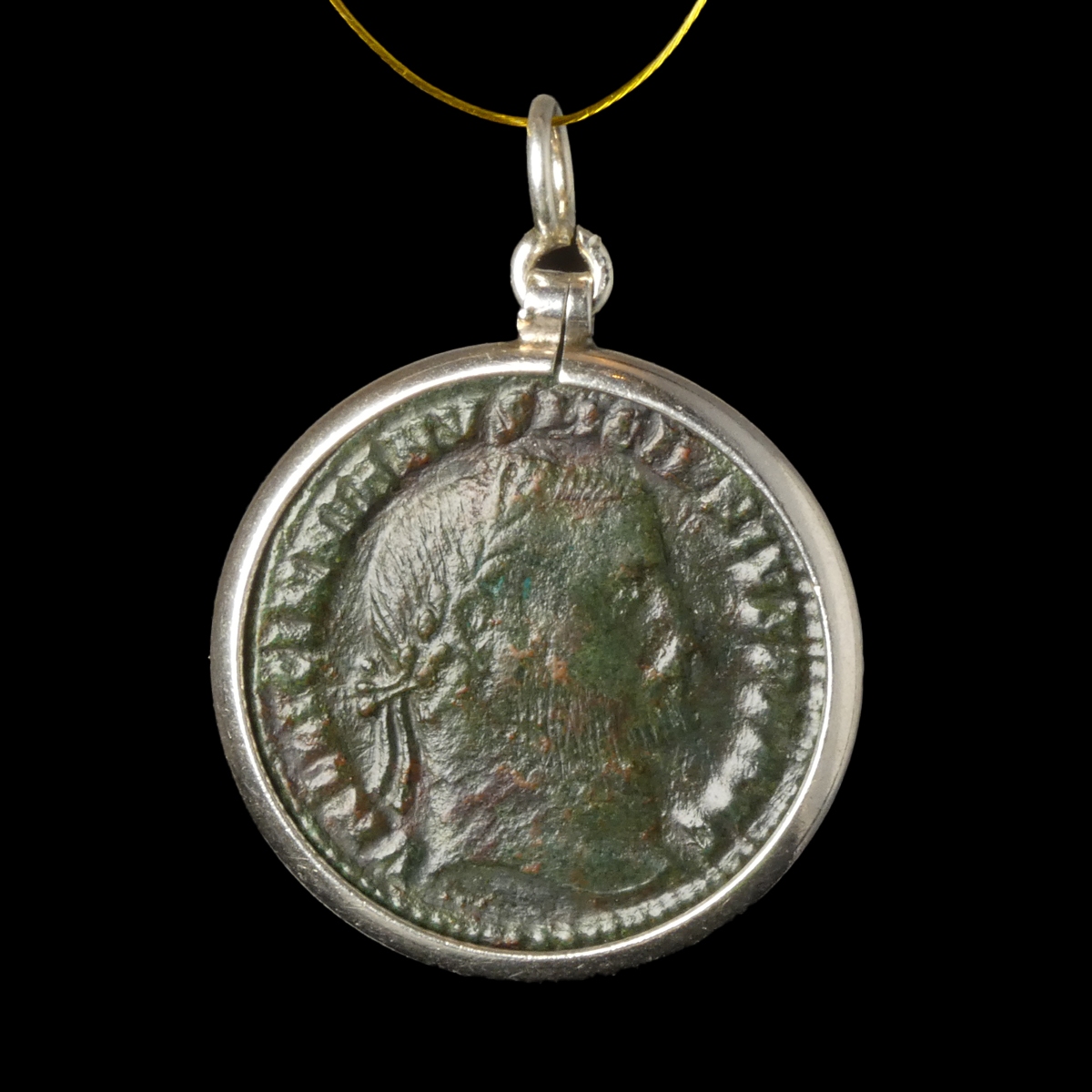 Silver pendant with Roman coin of Licinius I