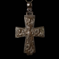 Byzantine bronze Reliquary Cross - Enkolpion