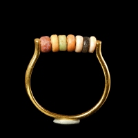 Ring with Egyptian faience beads