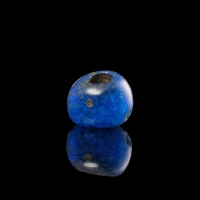 Egyptian blue glass bead