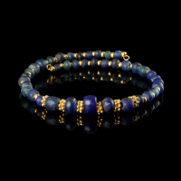 Bracelet with Roman blue glass beads