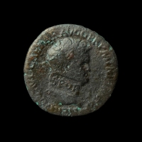 Roman Empire, Nero (54-68 AD), Æ Dupondius, SPQR countermark