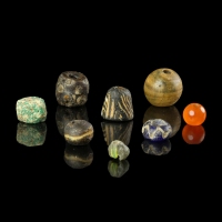 Collection of 8 rare ancient and Roman beads