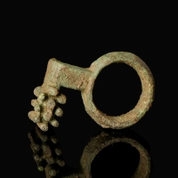 Roman bronze key ring