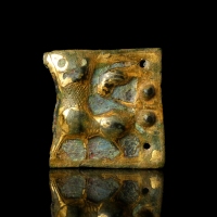 Medieval Limoges buckle plate with Leopard