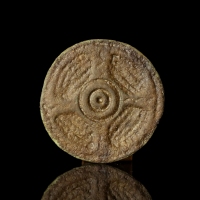 Anglo-Saxon disc brooch with central cross