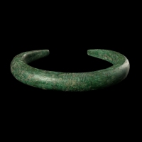 Ancient bronze decorated bracelet