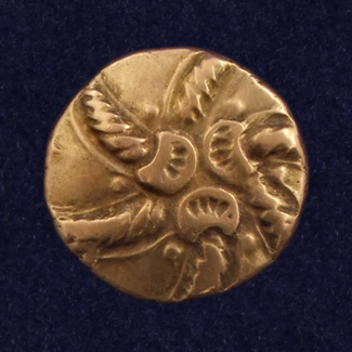 Celtic gold stater, spiral type from the Trinovantes tribe