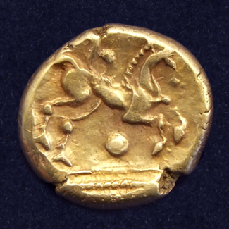 Celtic gold stater, Whaddon Chase type from the Trinovantes tribe